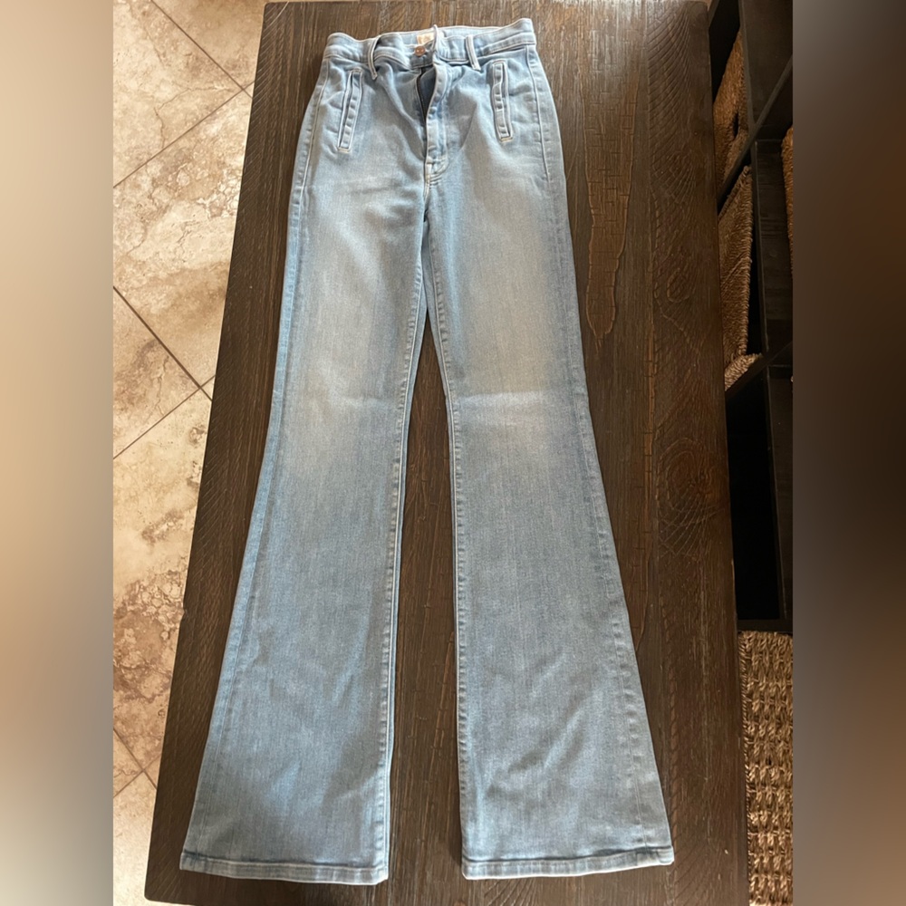 MOTHER Light Blue Flare Jeans